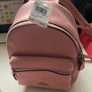 Coach Mini Charlie Backpack In Pebble Leather